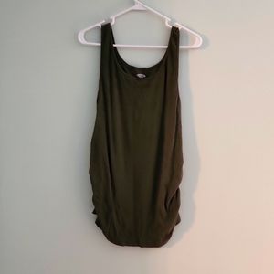 Olive green maternity tank